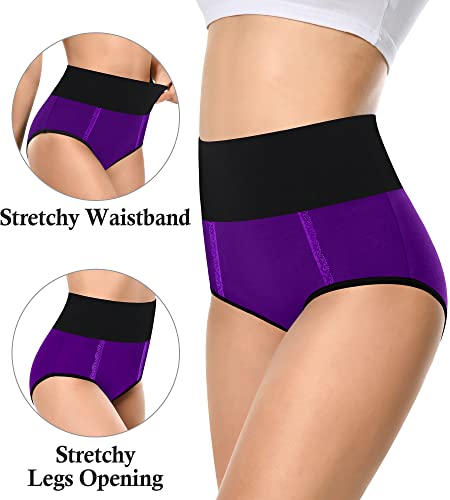 Dukawa Maternity Underwear Womens High Waisted Cotton Soft Briefs Breathable Ladies C Section Panties Stretch Postpartum 5-Pack Size 7, Large #TOP3