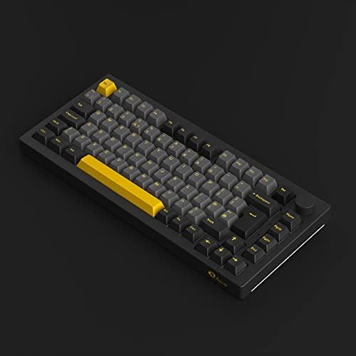 Akko 5075S RGB Przewodowa mechaniczna klawiatura do gier Mocowanie uszczelki Programowalna z możliwością wymiany podczas pracy PBT o profilu Cherry z pokrętłem Układ Niemcy