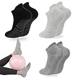 loudashuaiqi Grip Yoga Pilates Socks Non Slip Barre Socks for Women Athletic Socks for Yoga