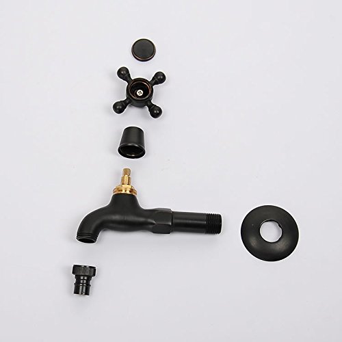 Faucet Lavadora de Grifo Antiguo de Bronce Negro Lavadora de Cobre Completo alargamiento Faucet
