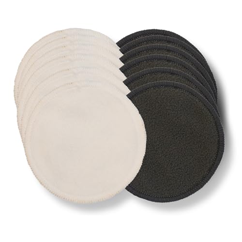 Eco Bath London Reusable Makeup Remover Pads - Set of 12, Natural Bamboo Cotton, Eco-Friendly, Soft and Washable Makeup Removal Pads