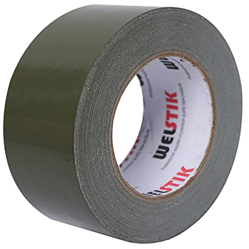 WELSTIK Cinta adhesiva profesional impermeable de tela para reparaciones, bricolaje, manualidades, uso en interiores y exteriores, azul 19 mm x 9,14 m Cover