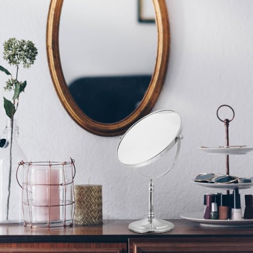 Miroir De Maquillage De Bureau De Coiffeuse Argenté OUNONA Pour Votre Routine - 5