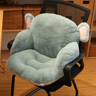 Fxaelian Seat Cushion Chair Pads Waist Pillow Back Cushion Décor Cute Cartoon Plush Thickened For Chair Car Home Office Patio Elephant #TOP4