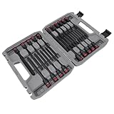 Yechiry 3/8-Zoll-Antriebs-Sechskant-Steckschlüsselsatz, 20-teiliger Schlag-Sechskant-Bit-Steckschlüsselsatz, aus S2-legiertem Stahl und -Stahl, Ideal für die Mechanische Wartung von