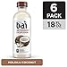 Bai Coconut Flavored Water, Molokai Coconut, Antioxidant Infused Drinks, 18 Fl. Oz. (Pack of 6)