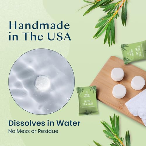 Body Restore Shower Steamers Aromatherapy 15 Pack - Christmas Stocking Stuffers, Birthday Gifts for Women, White Elephant, Relaxation, Self Care for Men - Tea Tree - Image 5