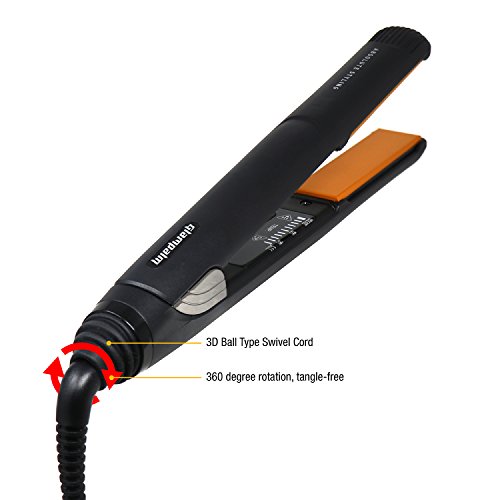 Glampalm Vibrato Pro Hair Straightener, 1 Inch Ceramic Flat Iron #TOP5
