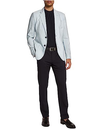 Costume de Bal pour Homme avec Blazer Bleu Ciel et Pantalon Marine