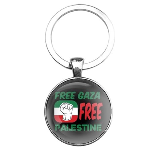 Llavero Vidrio - Free Gaza Free Palestine