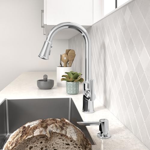 American Standard 7421300.002 Raviv Pull-Down Kitchen Faucet with Sprayer and Soap Dispenser Chrome by American Standard - Used condition - Image 4