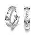 Produktbild ZUOLUO Schmuck Ohrringe Diamanten Creolen Romantische Hypoallergene Für Perlenbankette Sterling Silber Ohrring Hochzeit Geschenk Funkelnde Elegante Ohrringe
