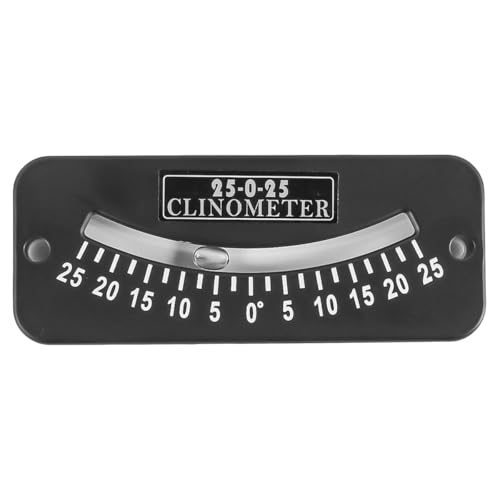 VOANZO Mini-Neigungsmesser, Winkel-Clinometer, 25-0-25, Mini-Winkelmesser, Neigungsmesser, Clinometer, Goniometer für Schiffsrouten
