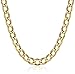 Men's 10k Yellow Gold 5mm Curb Link Chain Necklace