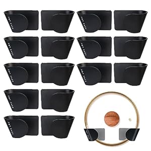 Haphome 1 Topfdeckelhalter Wand Schwarz 16er Set