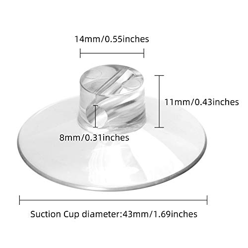 Yeebeny 6Pcs Shower Caddy Connectors Suction Cups For Bathroom, Heavy Strength Large Suction Cups Without Hooks, Replacement Suction Cups Compatible With Zenna Home, Simple Houseware, Geekdigg #TOP1