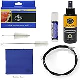 Trumpet/Cornet Care Cleaning Kit,Maintenance Kit,Brass Instruments Maintenance Cleaner,Flexible Brush,Valve Brush,Mouthpiece Brush,Cork Grease,Cleaning Cloth and More