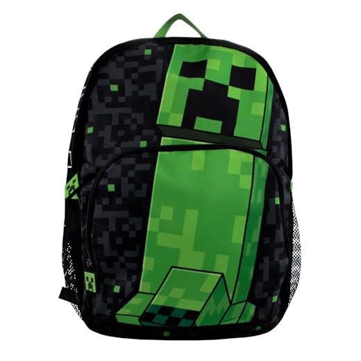Minecraft Mochila Creeper Mochila Escolar Niño | Mochila Negra