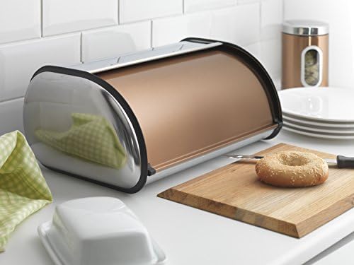 Addis 515718 Deluxe Roll Top Bread Bin-Copper, 22L