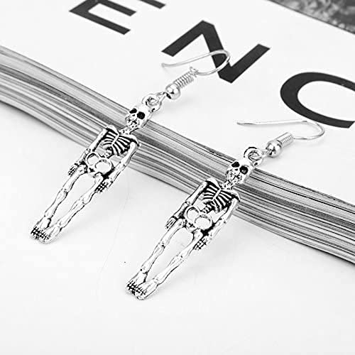 2 PZ Un Set All Saints' Day Skull Head Rose umano