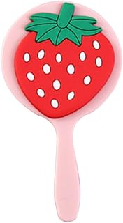 HEALLILY Lindo espejo de mano portátil con ma...