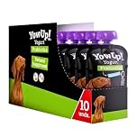 Yowup! Digestive Health Dog Yogurt Pouch - Prebiotic Formula, 10 Pack, 115gm Each, Lactose-Free