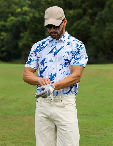 APTRO Men's Golf Polo Shirts Short Sleeve Stretch Outdoors Shirts P54 L - 4