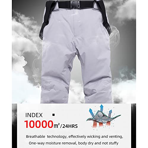 Yajun Conjunto de calças de jaqueta de esqui masculino feminino para casais de inverno para neve à p