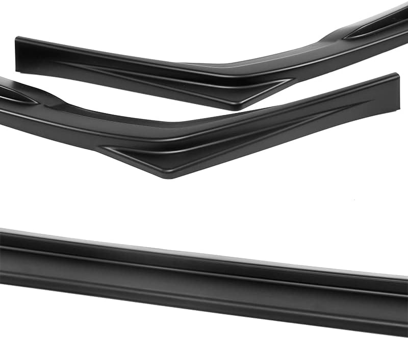 3PCS Front Bumper Lip Kit fit for Compatible with 2017-2019 Subaru Impreza, ST-Style Splitter Trim Protection Spoiler, Air-Dam-Chin-Diffuser (Unpainted Matt Black)