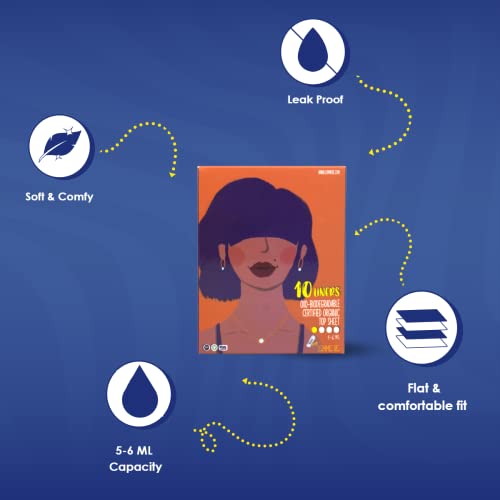 Lemme Be 100% Oxo Biodegradable Panty Liners For Teenagers & Women, 10 Panty Liners Pads For Daily Use, 100% Cotton Rash Free Panty Liners For Spotting, 4-6 Hours Protection, 10... - Image 3