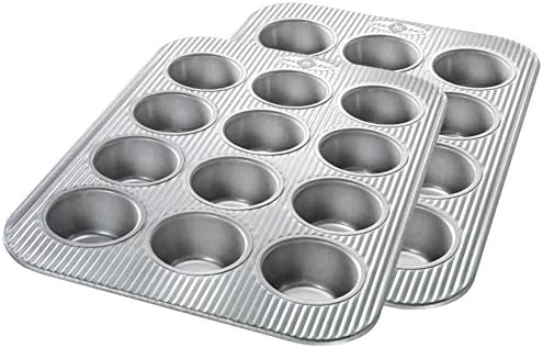 USA Pan Bakeware Muffin Pan, 12-Well, Set of 2, Aluminized Steel thumbnail 2