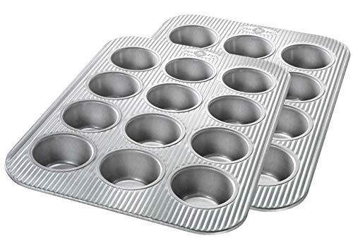 USA Pan Bakeware Muffin Pan, 12-Well, Set of 2, Aluminized Steel by USA Pan - Used condition - US$33.29