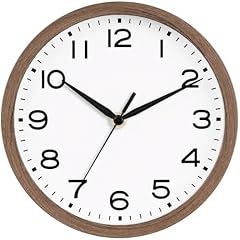 AKCISOT Wall Clock, Modern Small Wall Clocks Battery Operated 8 Inch, Silent Non Ticking Analog