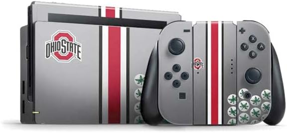 Skinit Decal Gaming Skin Compatible with Nintendo Switch Bundle - Officially Licensed Ohio State University Buckeyes Design