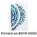Glass Door Decals – Double-Sided Safety Stickers to Prevent Accidental Collisions (Set of 2) (Multi Mandala)