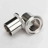 1/4' 3/8' 1/2' 3/4' 1' 2' 3' 3' 3' BSPT hembra x 0.5' 1.5' 2' 2.5' 2.5' 2.5' 2.5' 2.5' Conector de montaje de tubería SUS304 inoxidable sanitario -K40mm (1 pulgada TC), 2.5' cm