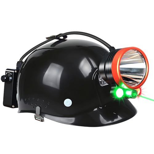 Pseudes T28 5-Color 3000-Yard Coon Hunting Lights – 2000 lm White/Green/Red/Amber Spot & Green Beam, IPX6 Waterproof Night Hunting Headlamp for Varmint, Hog & Coyote Light (with ABS Black hat)