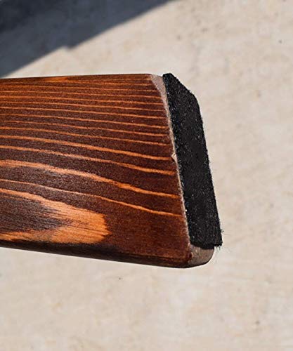 Taburete de escalera para alcanzar zonas altas con escalón plegable de madera 3