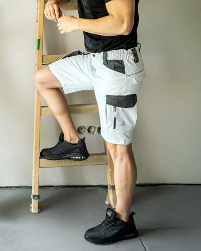 BWOLF Daytona Arbeitsshorts Stretch, Arbeitshosen Männer Kurze, Arbeitshose Herren mit vielen Taschen – Bild 2