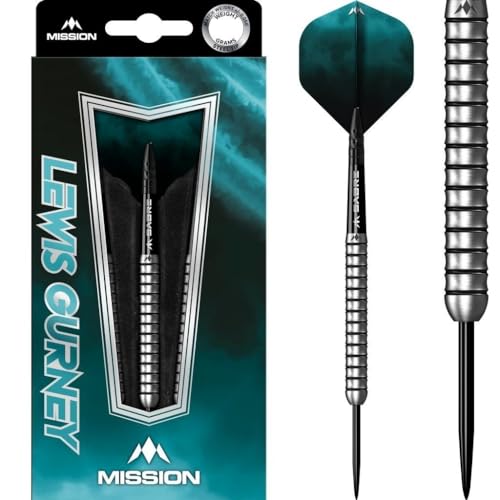 Fléchettes Pointe Acier 22g Mission Lewis Gurney 95% de tungstène pour cible traditionnelle