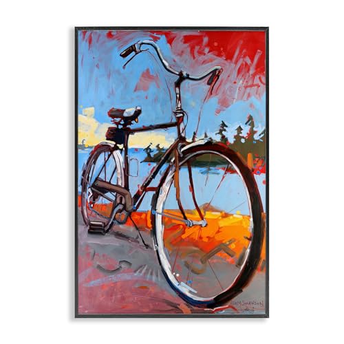 Tableau Giclée Encadrée Tonight Bicycle Journey Adam Swanson 61x41 cm Haute Qualité