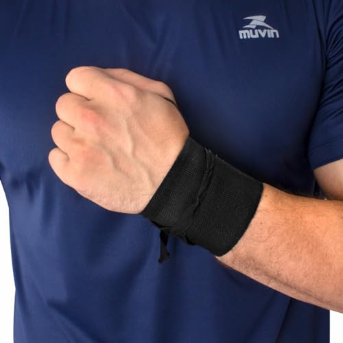 Munhequeira de Tecido para Levantamento de Peso Muvin - Musculação - Exercício Funcional - Alça para