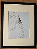  Picasso stampa incorniciata, 30,5 x 40,6 cm cornice, Rare Picasso stampa, mandolino