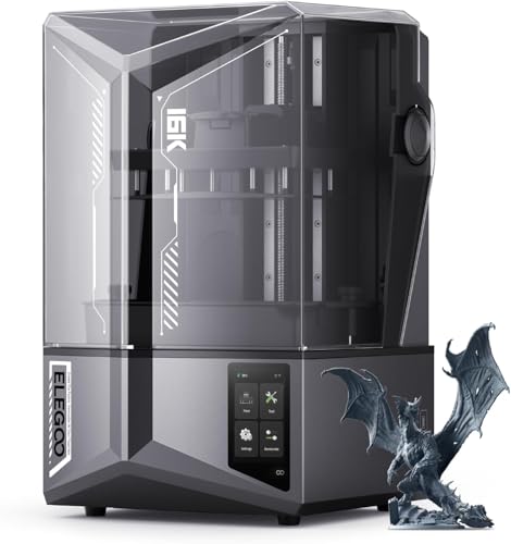 Image of ELEGOO Saturn 4 Ultra 16K Resin 3D Printer with Smart Auto Leveling, Wi-Fi Connectivity, Fast Printing Speed, and Large Build Volume High Precision MSLA 3D Printer for Professionals and Hobbyists
