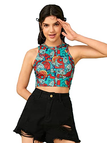 Image of TOPLOT Sleeveless Crop Top for Women Sleeveless (T-Top-Crop)
