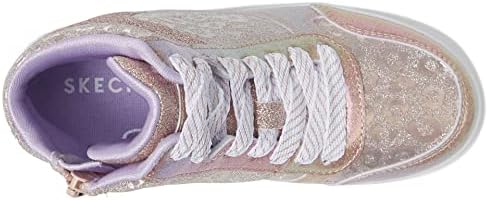 Skechers Kids Girls Street Standouts 2.0-Leopard Shine Sneaker, Rose Gold, 4 Big Kid | Image 1