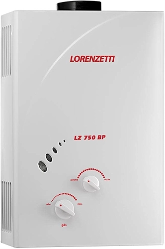 Aquecedor de Água a Gás Lz 750BP GLP 7, 0 L/Min, Exaustão Natural, Lorenzetti, 7412087