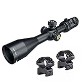 Athlon Optics Argos BTR 6-24 x 50 Direct Dial Side Focus Riflescope, - 214061 w/ 2 Medium Mounts