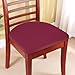 Easy Fit Seat Covers for Chairs, Bar Stools, Patio Cushions - 2 PC Set, Brown