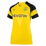 BVB supporters in the Stadium PUMA Damen BVB WMS Home Shirt Replica Evonik with OPEL Logo Trikot, Cyber Yellow, L